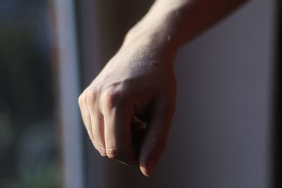 Close-up of hand