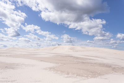 Scenic view of desert against sky