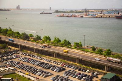 View of city at waterfront