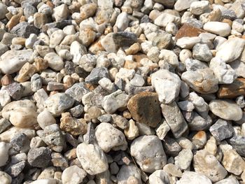 Full frame shot of pebbles