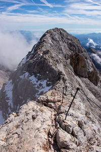 Scenic view of mountain against sky