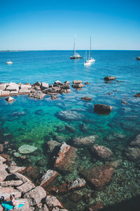 View on boat in puglia 