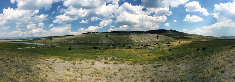 Panoramic view of landscape against sky