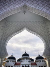 Low angle view of historic building against sky