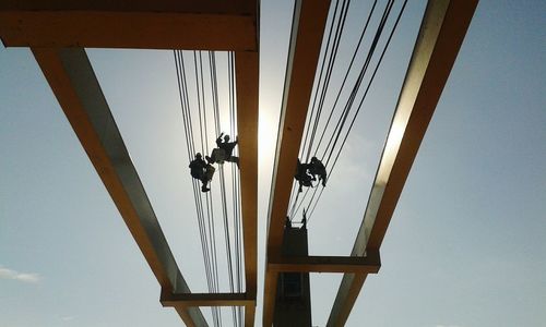 Low angle view of built structure against sky