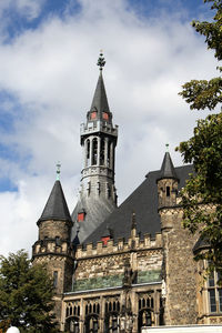 Low angle view of church against sky