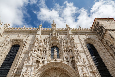 The manueline south portal of the jeronimos monastery