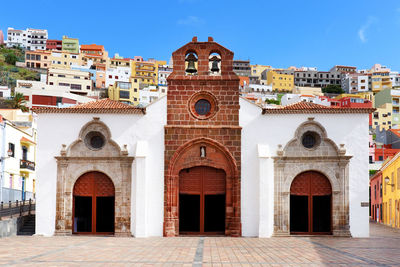 Facade of church