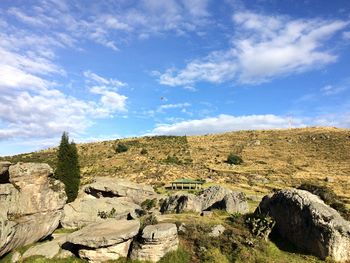 Scenic view of landscape against sky