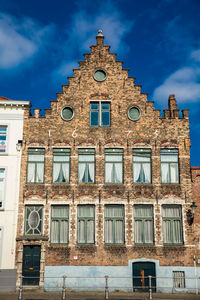 Houses representative of the traditional arquitecture of the historical bruges town