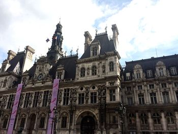 Low angle view of historic building against sky