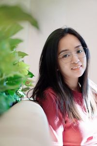 Portrait of young woman