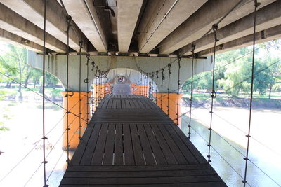 View of footbridge