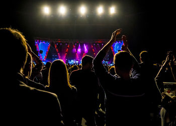 Crowd at music concert