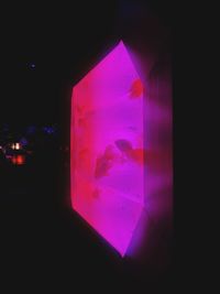 Digital composite image of illuminated glass