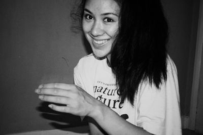 Portrait of smiling young woman