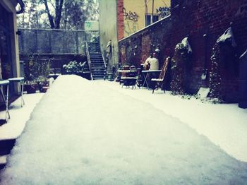 Snow covered landscape