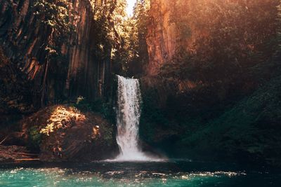 View of waterfall