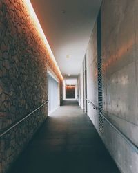 Empty corridor of building