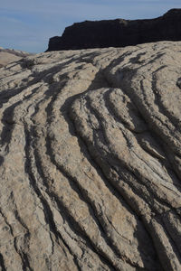 Swirling navajo sandstone of the waterpocket fold in morning light.