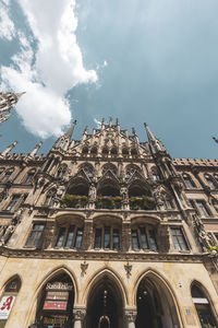 Low angle view of historic building against sky