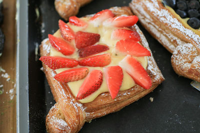 Close-up of dessert in plate