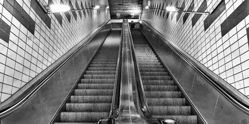 Escalator in subway