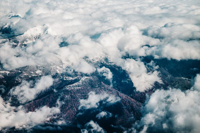 Low angle view of clouds in sky