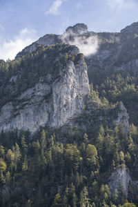 Scenic view of rocky mountains against sky