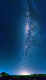 Low angle view of star field at night