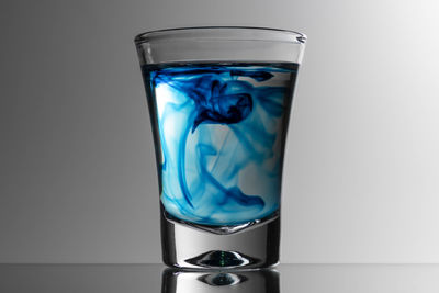 Close-up of drink in glass on table