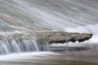 Scenic view of waterfall