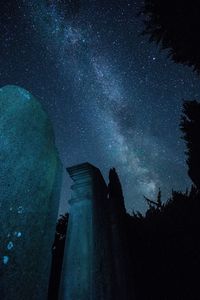 Low angle view of starry sky