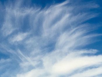 Low angle view of cloudy sky