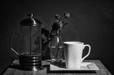 Close-up of vase on table