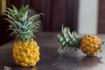 Close-up of fruits on table
