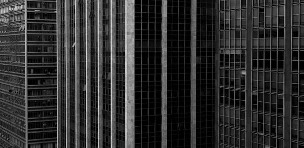 Low angle view of modern building in city