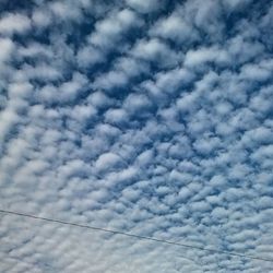 Low angle view of cloudy sky