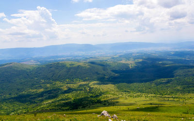 Scenic view of landscape against sky