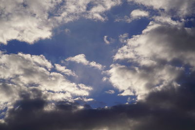 Low angle view of storm clouds in sky