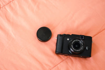 High angle view of camera