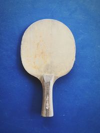 Close-up of blue table