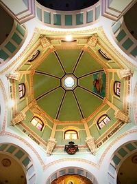 Low angle view of ceiling of building
