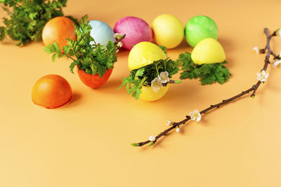 Close-up of fruits on table