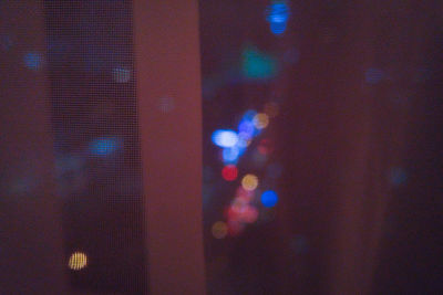 Defocused lights at night