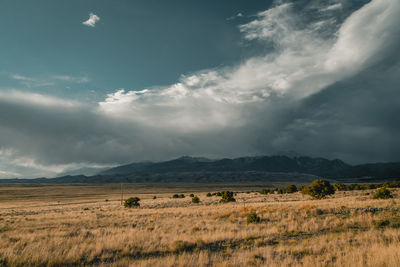 Great sand dunes national park, sand, dunes, mountain range