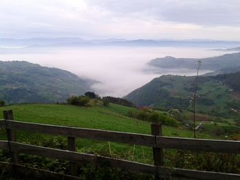 Scenic view of landscape against sky