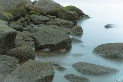 Rocks on sea shore