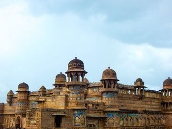 Low angle view of historic building against sky