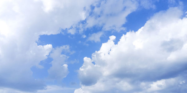 Low angle view of clouds in sky